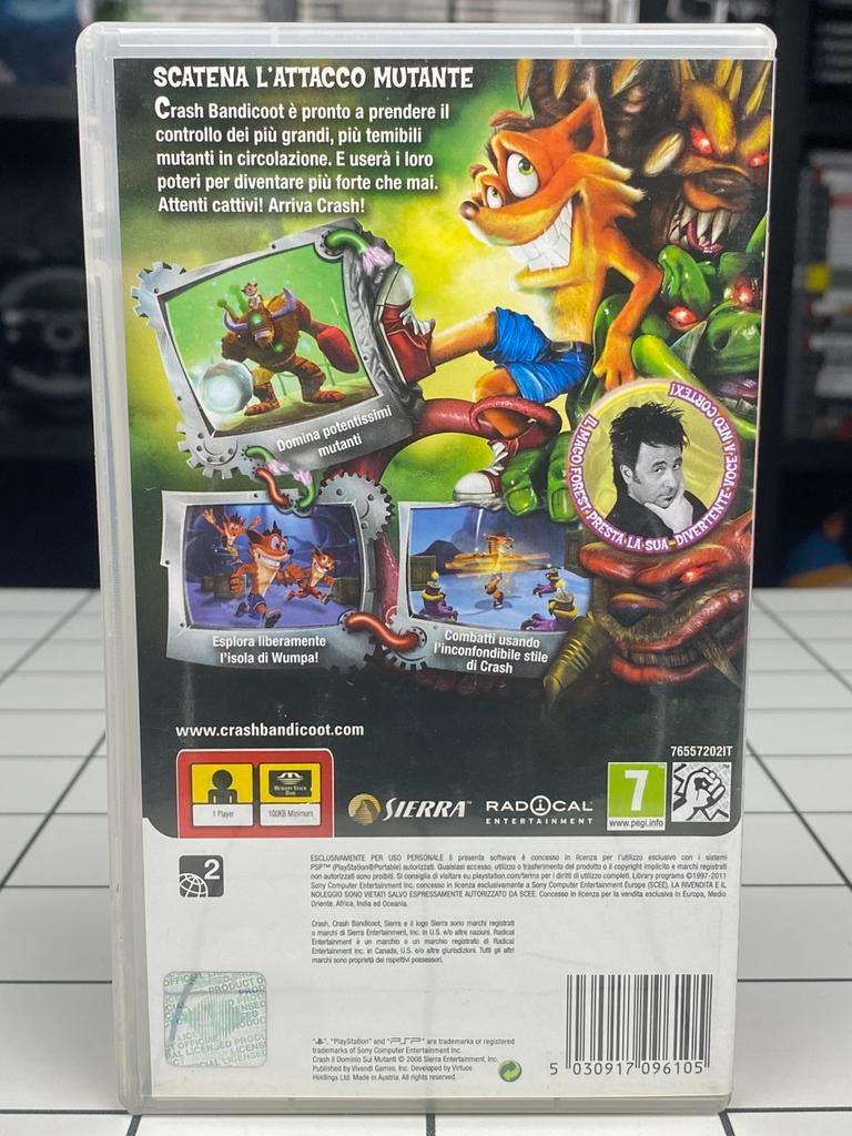 Crash Mind Over Mutant – PSP PlayStation Portable – Sierra, Avontuur en Actie, Sierra Games, Ophalen of Verzenden, Zo goed als nieuw