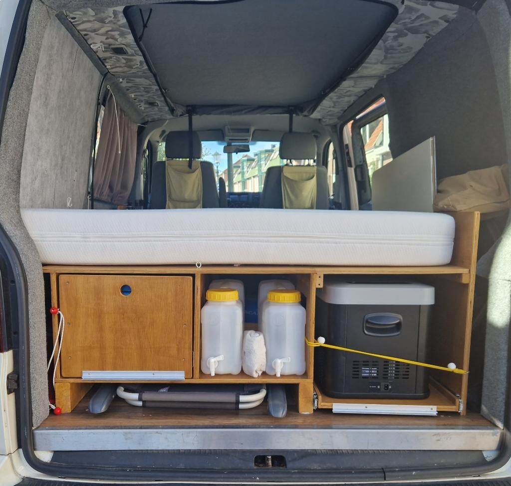 Camperbus Volkwagen T5 TDi 2.5 *AUTOMAAT*, Automaat, Buscamper of Camperbus, Tot en met 2, Diesel