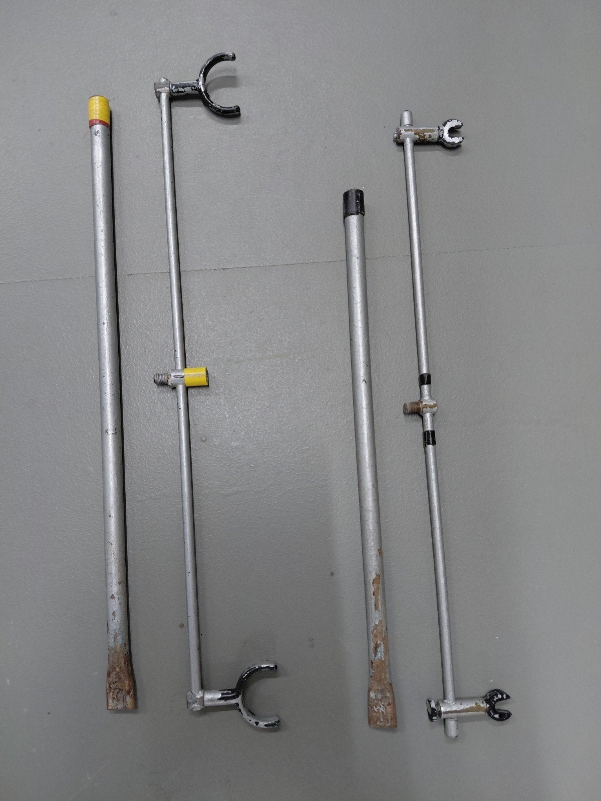 2 buzzerbars 50cm en 2 banksticks 40/50cm , Zie beschrijving, Ophalen of Verzenden, Gebruikt, Complete set