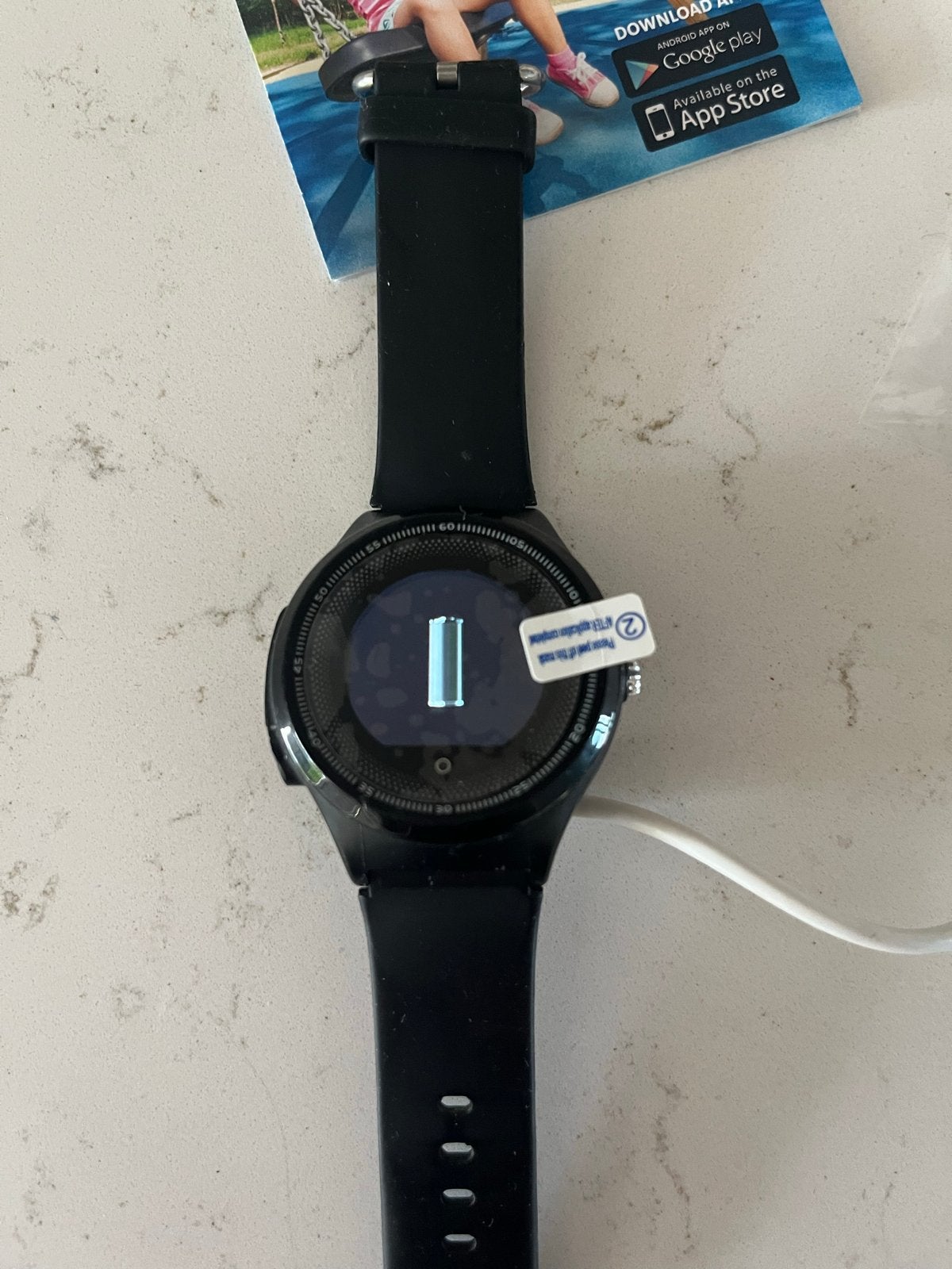 One2Track GPS telefoon horloge - Zwart, Zwart, Ophalen of Verzenden, Zo goed als nieuw, GPS