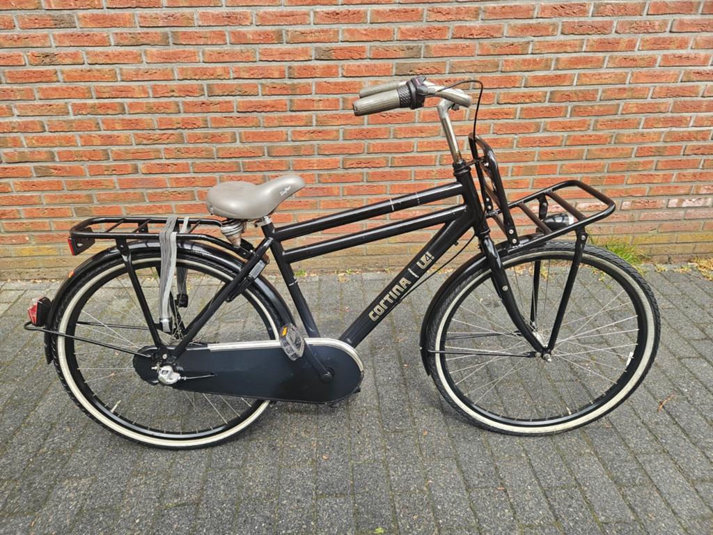 Cortina u4 jongensfiets transportfiets 26 inch 3V, Gebruikt, Versnellingen, Cortina, Ophalen
