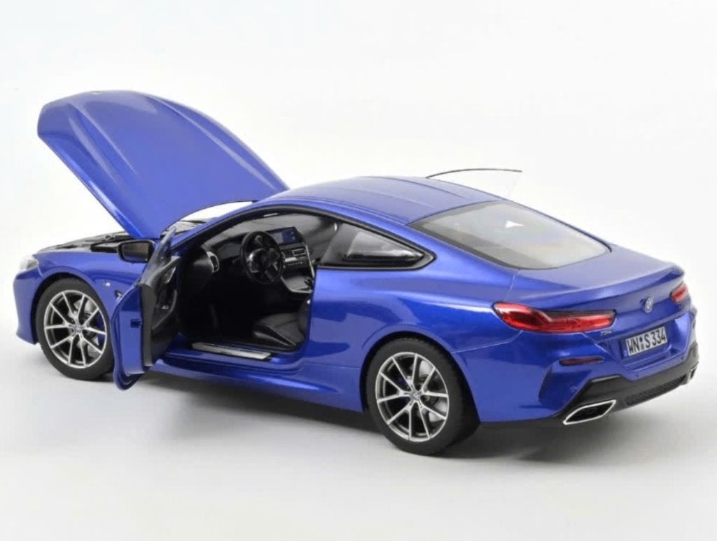 BMW M850i 2019 Blauw metallic NOREV schaal 1/18 ref. 183286, Verzenden, Nieuw, Auto, Norev