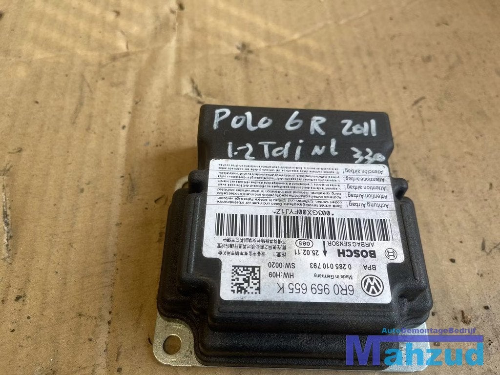 VW POLO 6R Airbag module 6R0959655K 2009-2014, Gebruikt, Volkswagen, Volkswagen AG, Berliner Ring 2
38440  Wolfsburg, DE