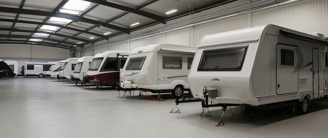 stalling plek voor caravan, Stalling