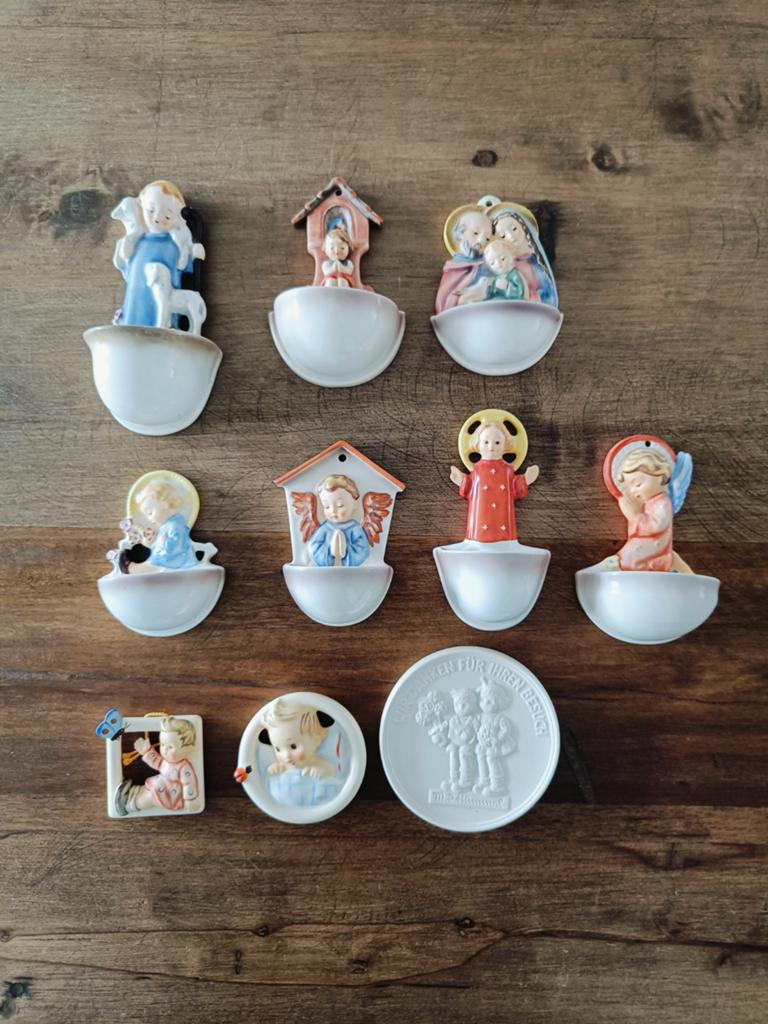 Vintage Hummel Beeldjes en Wijwaterbakjes Collectie, Ophalen, Gebruikt