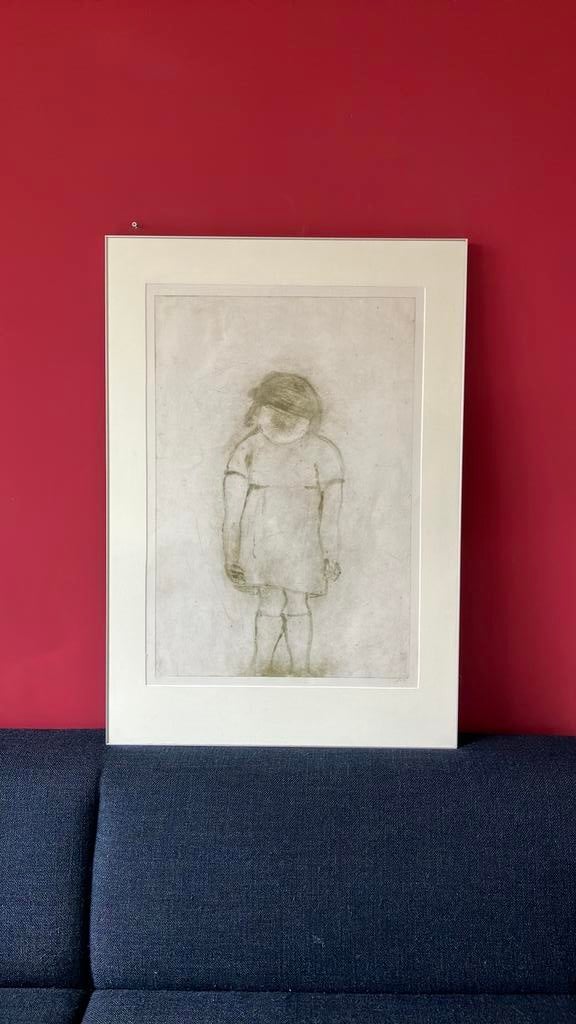 Krin Rinsema - Kwetsbaar Meisje (nr. 3/13) met museumglas, Antiek en Kunst, Ophalen of Verzenden