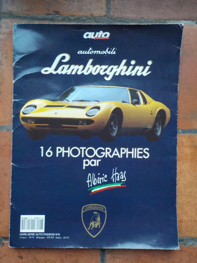 vintage 16 Lamborghini litho's foto's door Albéric Haas, 1960 tot 1980, Foto, Ophalen of Verzenden, Zo goed als nieuw