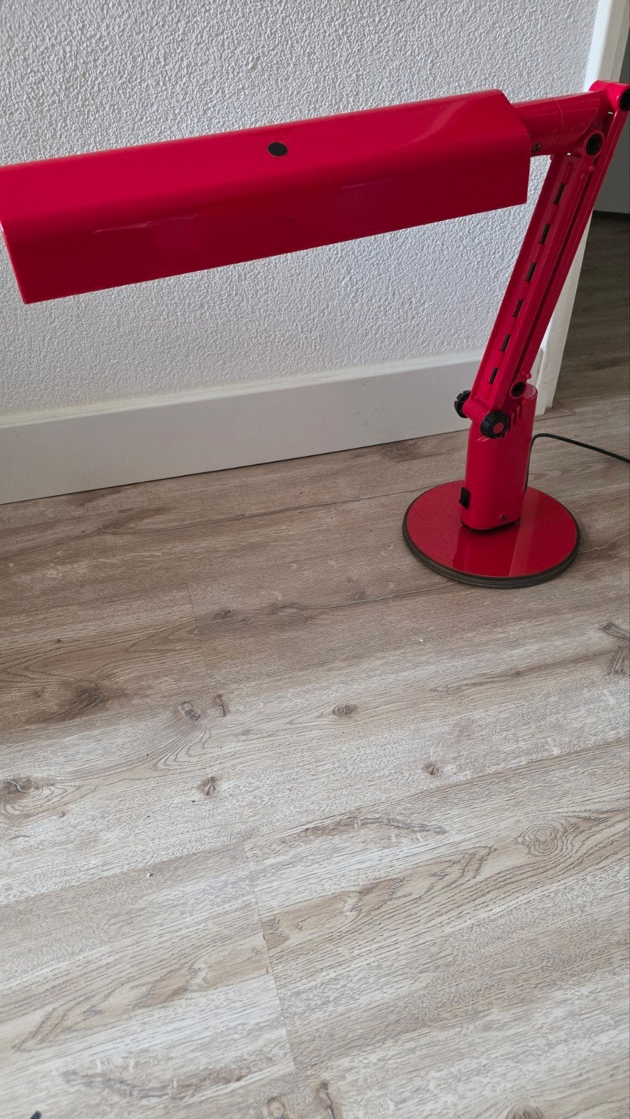 Rode Lucifer bureaulamp uit de jaren 70 - A & E Design, Ophalen of Verzenden