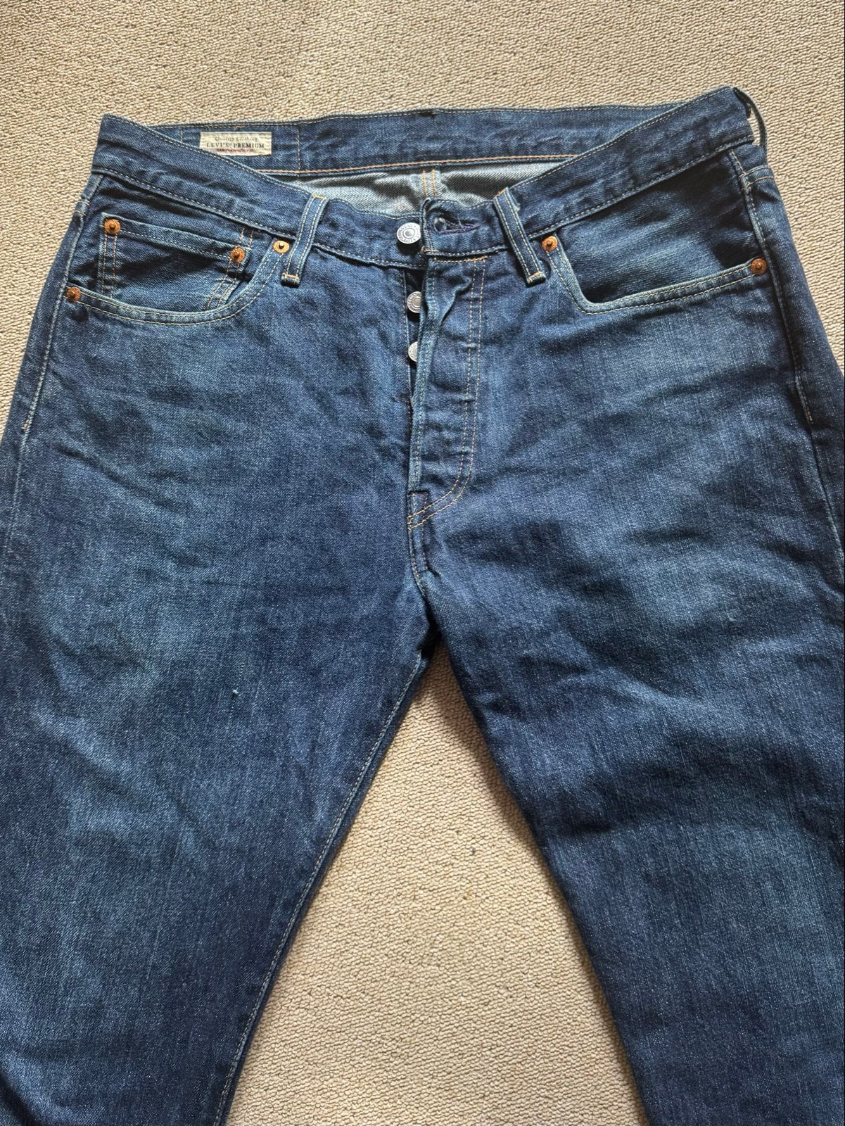 Levi's 501 spijkerbroek W32 L36, Ophalen of Verzenden, Gedragen, Blauw, W32 (confectie 46) of kleiner