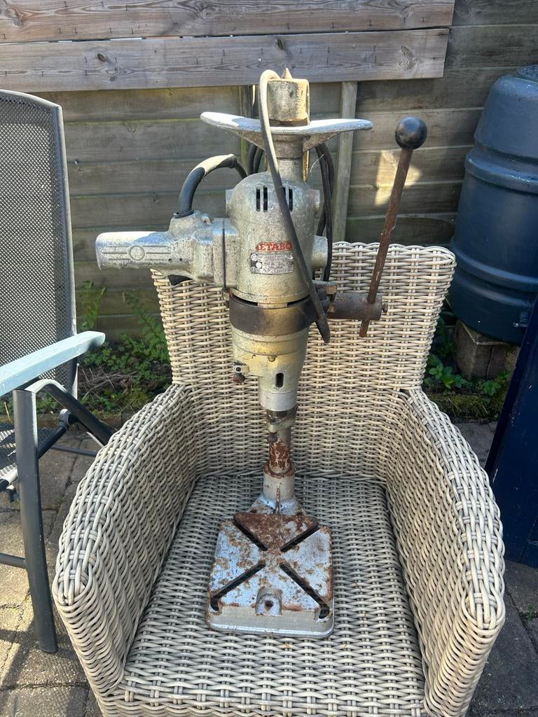 Metabo Kolomboormachine 700W - Vintage Boormachine, Ophalen, Gebruikt, 600 watt of meer, Kolomboormachine