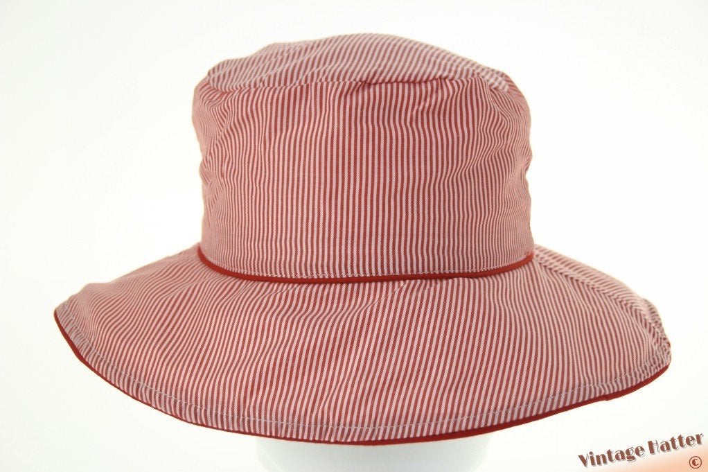 Strand Zonnehoed Hawkins rood wit omkeerbaar 56 en 57 Nieuw, Kleding | Dames, 56 of 57 cm (M, 7 of 7⅛ inch), Hoed, Hawkins, Nieuw