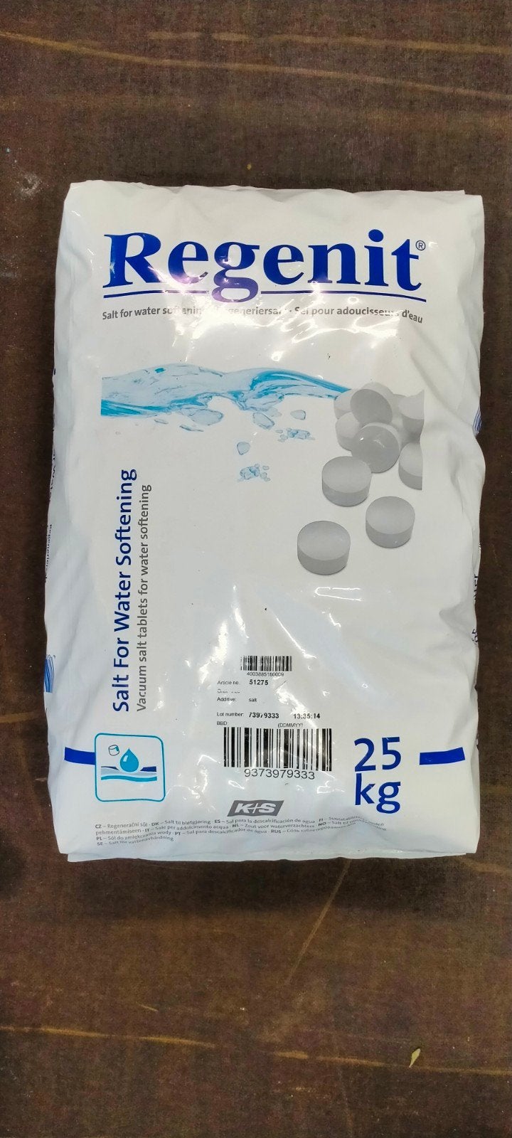 Regenit Zout voor Waterontharding - 25 kg zak, Ophalen, Nieuw