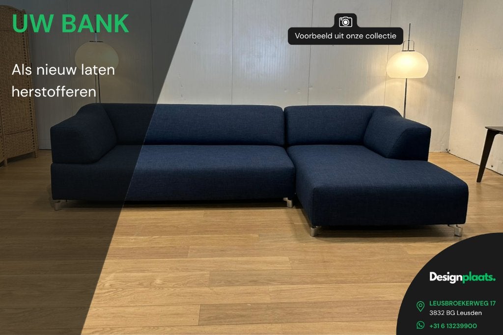 Leolux Bank Herstofferen, Huis en Inrichting, -, Overige maten, -, Ophalen of Verzenden