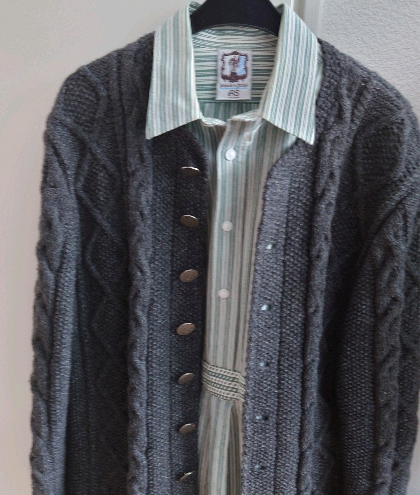 Origineel Bayrish Trachten vest, Kleding | Heren, Maat 52/54 (L), Tracht und Heimat, Ophalen of Verzenden, Grijs