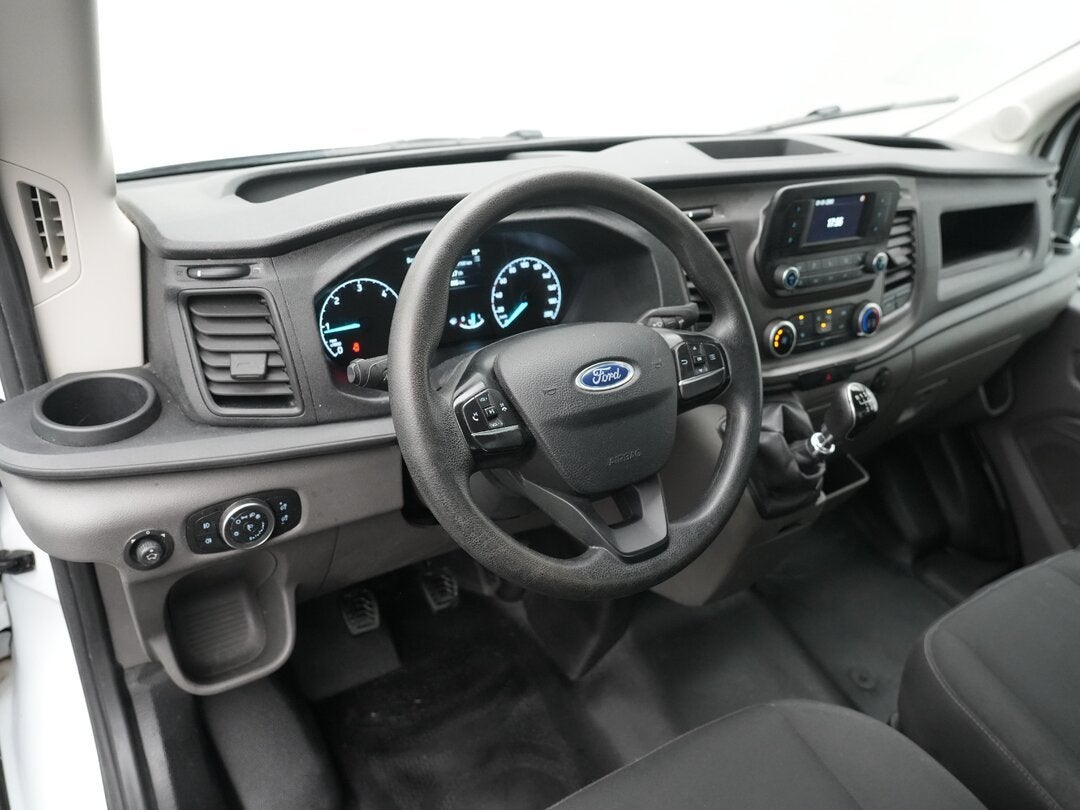 Ford Transit 165pk Tipper Kipper Dubbellucht 3,5t Trekhaak A, Auto's, Euro 6, 4 cilinders, Radio, Wit