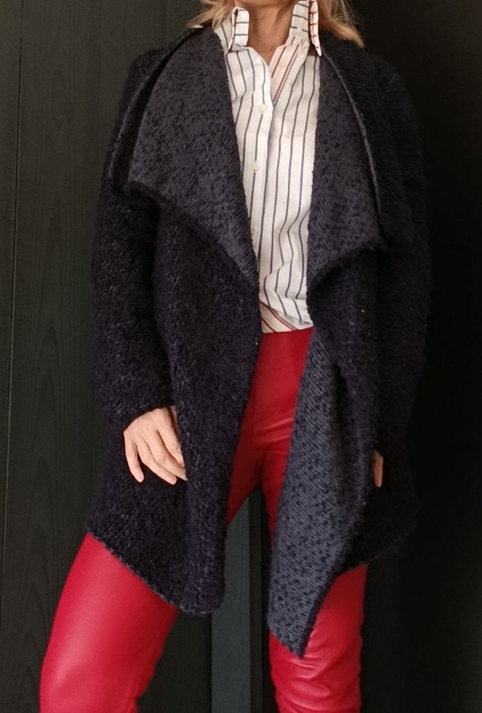 MarcCain vest, Alpaca & Scheerwol, maat: 38, Kleding | Dames, Maat 38/40 (M), Blauw, Ophalen of Verzenden, Zo goed als nieuw