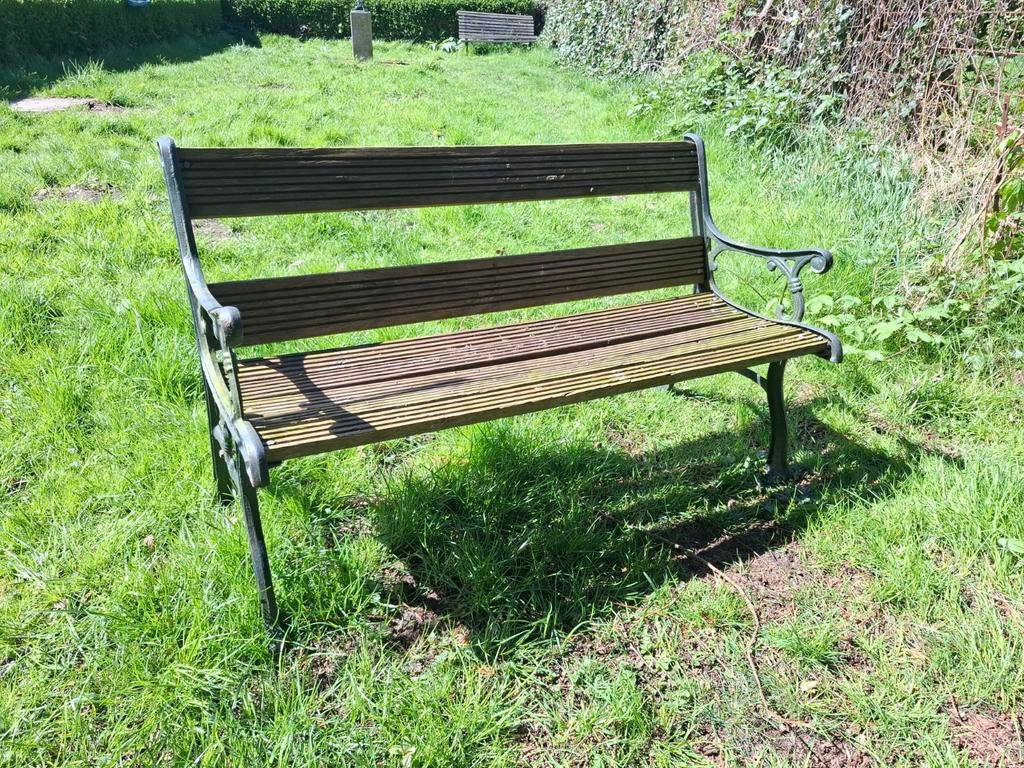 Hardhouten bankje, Tuin en Terras, Ophalen, Hout