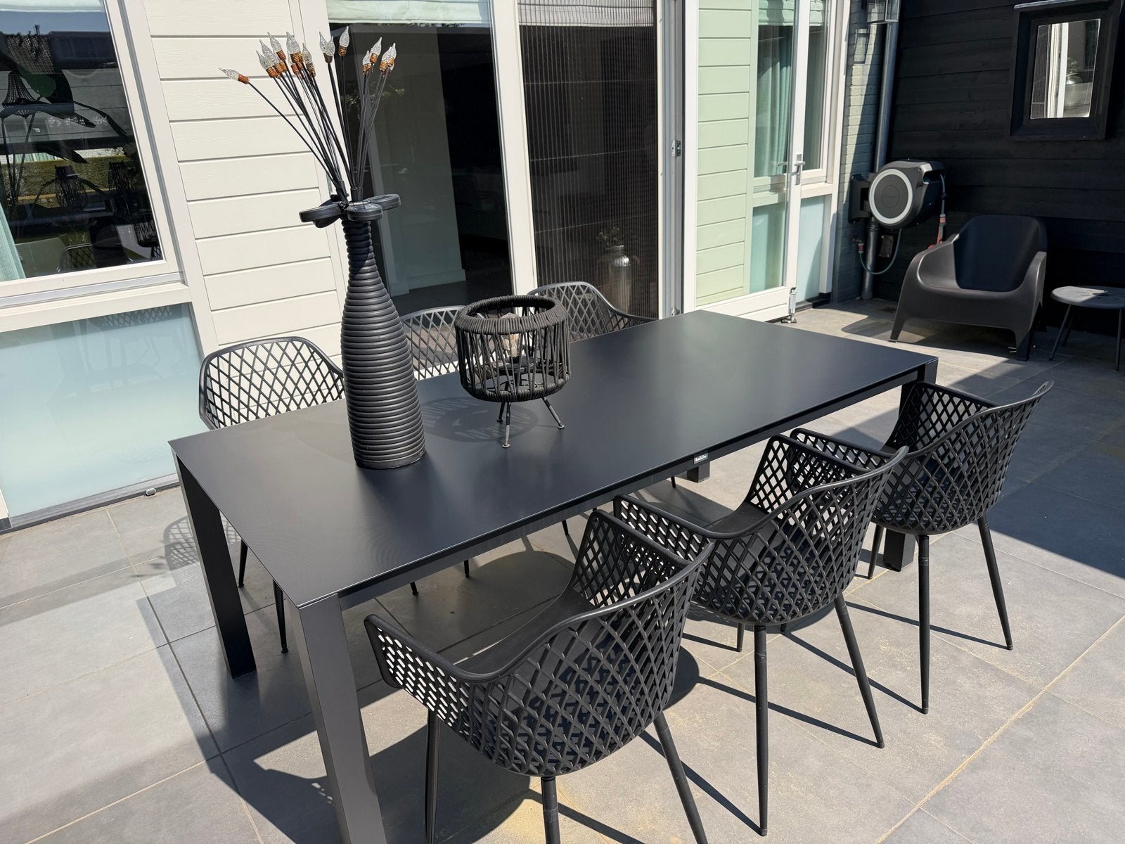 Zo goed als nieuwe tuintafel 200x100cm, Tuin en Terras, Tuintafels, Ophalen, Zo goed als nieuw, Rechthoekig, Metaal
