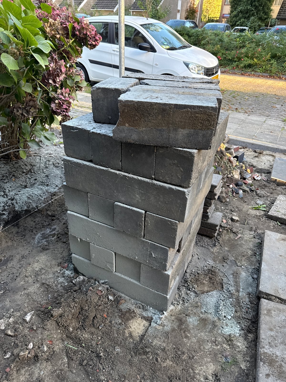 Stapelblokken 60x15x15 cm - 24 hele en losse stukken, Ophalen, Gebruikt, Beton