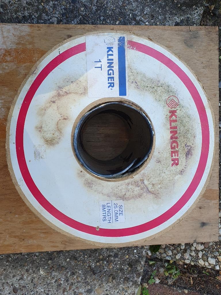 Klinger pakking 25mm vierkant., Ophalen, Zo goed als nieuw