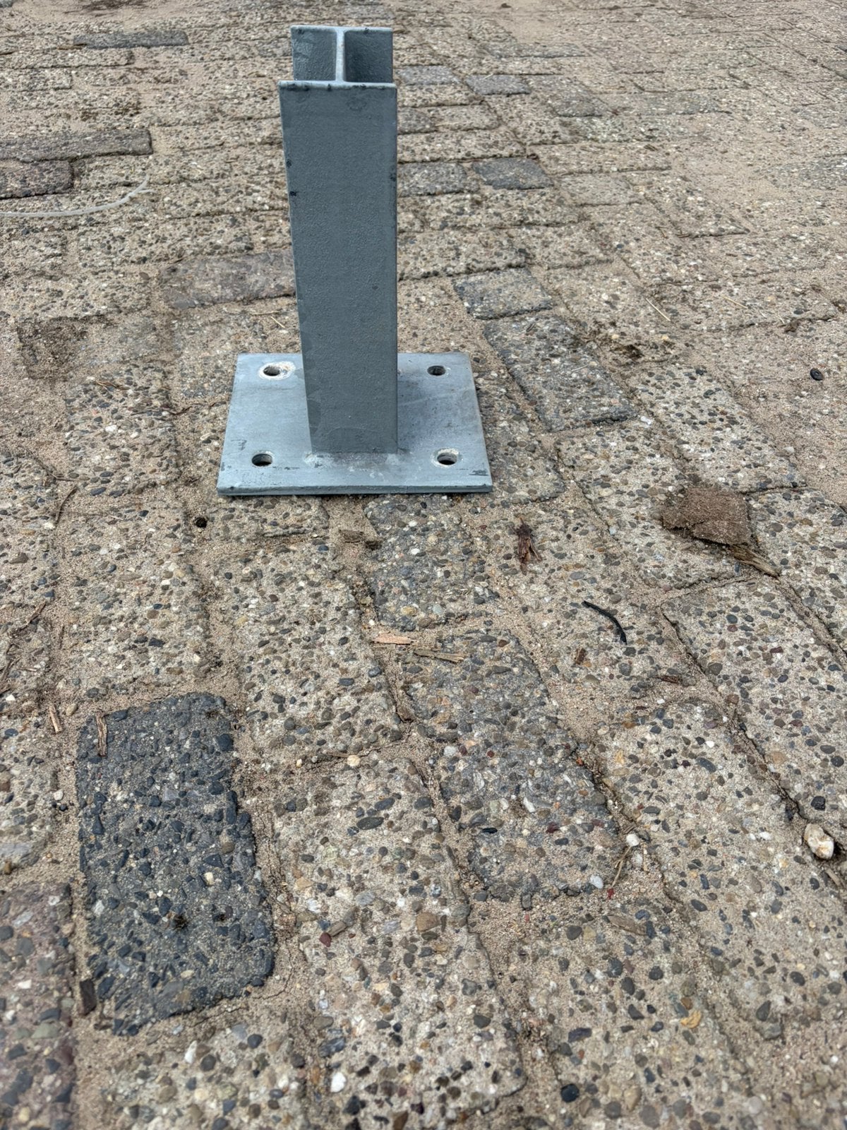 Nette gegalvaniseerde voeten steunen platen, Ophalen, Zo goed als nieuw, Minder dan 1 meter, Overige typen