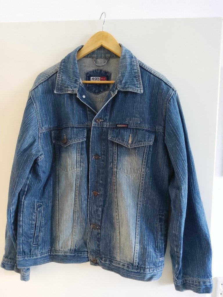 spijker jas, Kleding | Heren, Ophalen, Zo goed als nieuw, Overige maten, Blauw