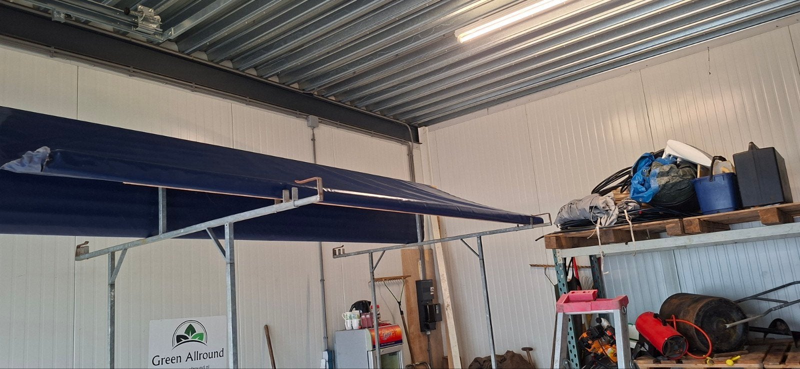 Marktkraam 4 meter verkoop tafel, Ophalen, Gebruikt, Opvouwbaar, Overige typen