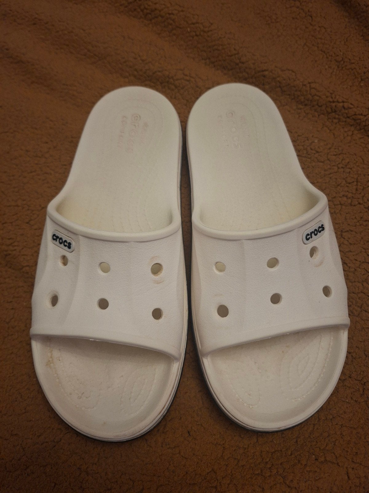 Originele witte Crocs slippers - dames maat 7 (37 -38), Slippers, Wit, Ophalen of Verzenden, Crocs