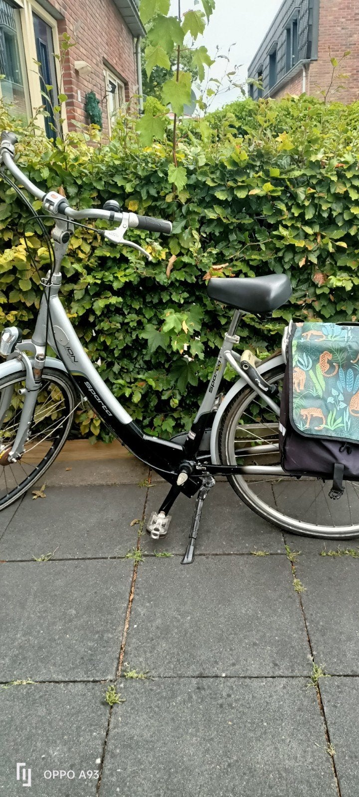 Damesfiets - Zilverkleurig, Fietsen en Brommers, Ophalen of Verzenden, Gebruikt, Velgrem, Versnellingen