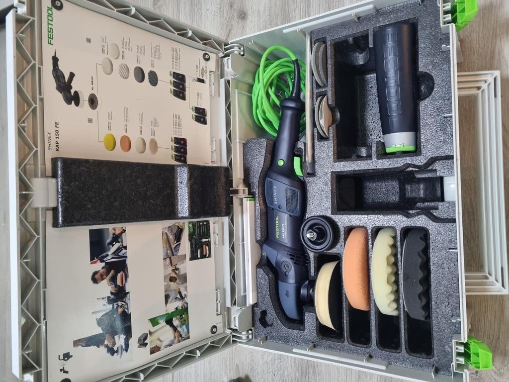 Festool polijstmachine Shinex RAP 150 FE-set, Ophalen of Verzenden, Zo goed als nieuw, 1200 watt of meer, Overige typen