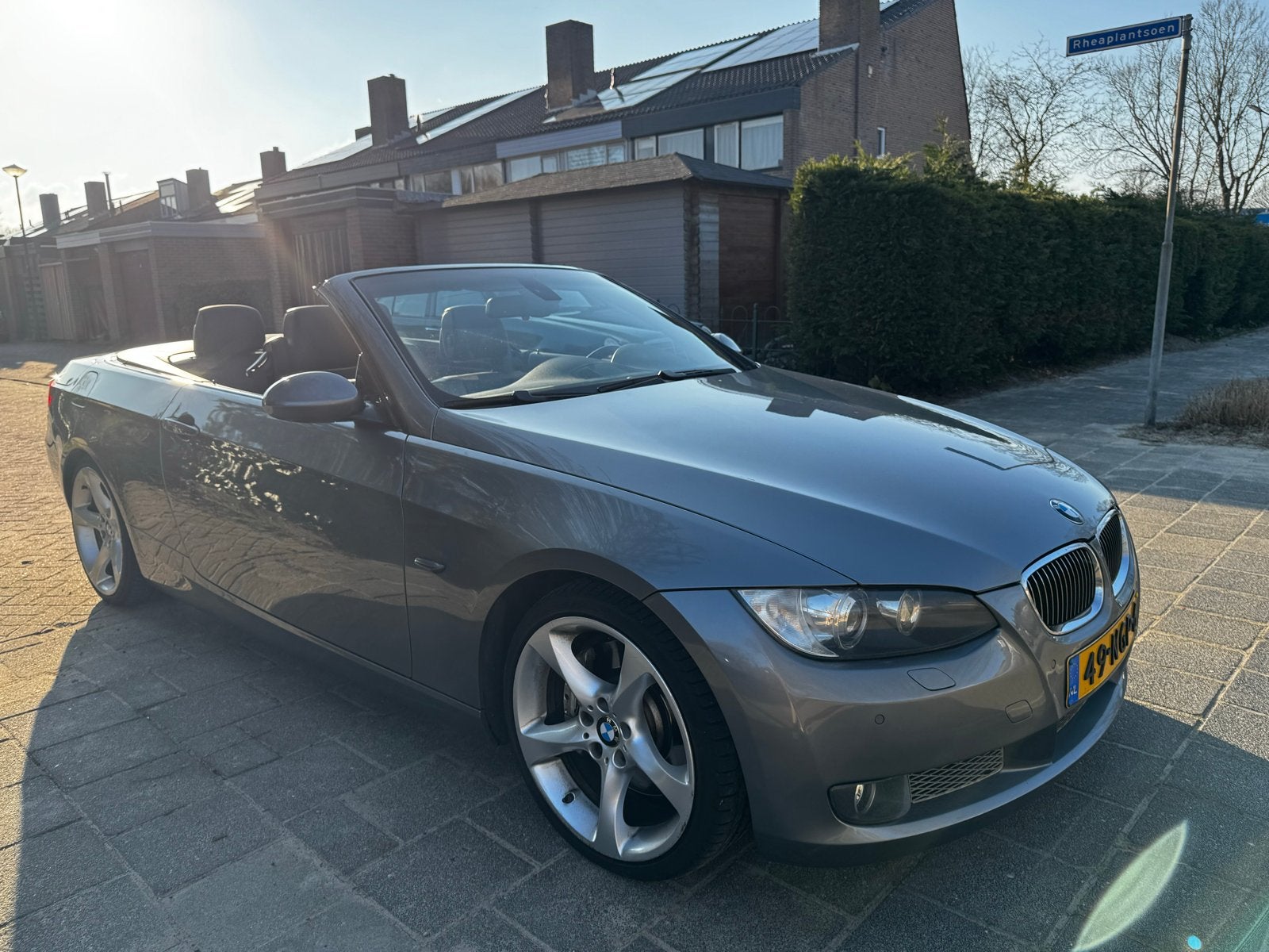 BMW 3-Serie 3.0 I 335 Cabrio 2009 Grijs 284000km, Achterwielaandrijving, Cabriolet, 4 stoelen, 11 km/l