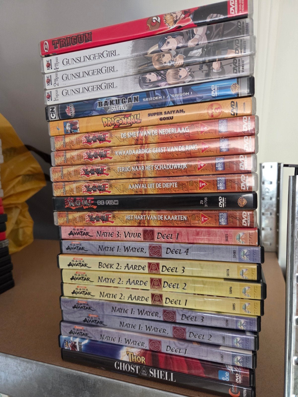 22x dvd oa Yu-Gi-Oh + Dragonball + Avatar + Gunslinger, Cd's en Dvd's, Alle leeftijden, Ophalen of Verzenden, Zo goed als nieuw