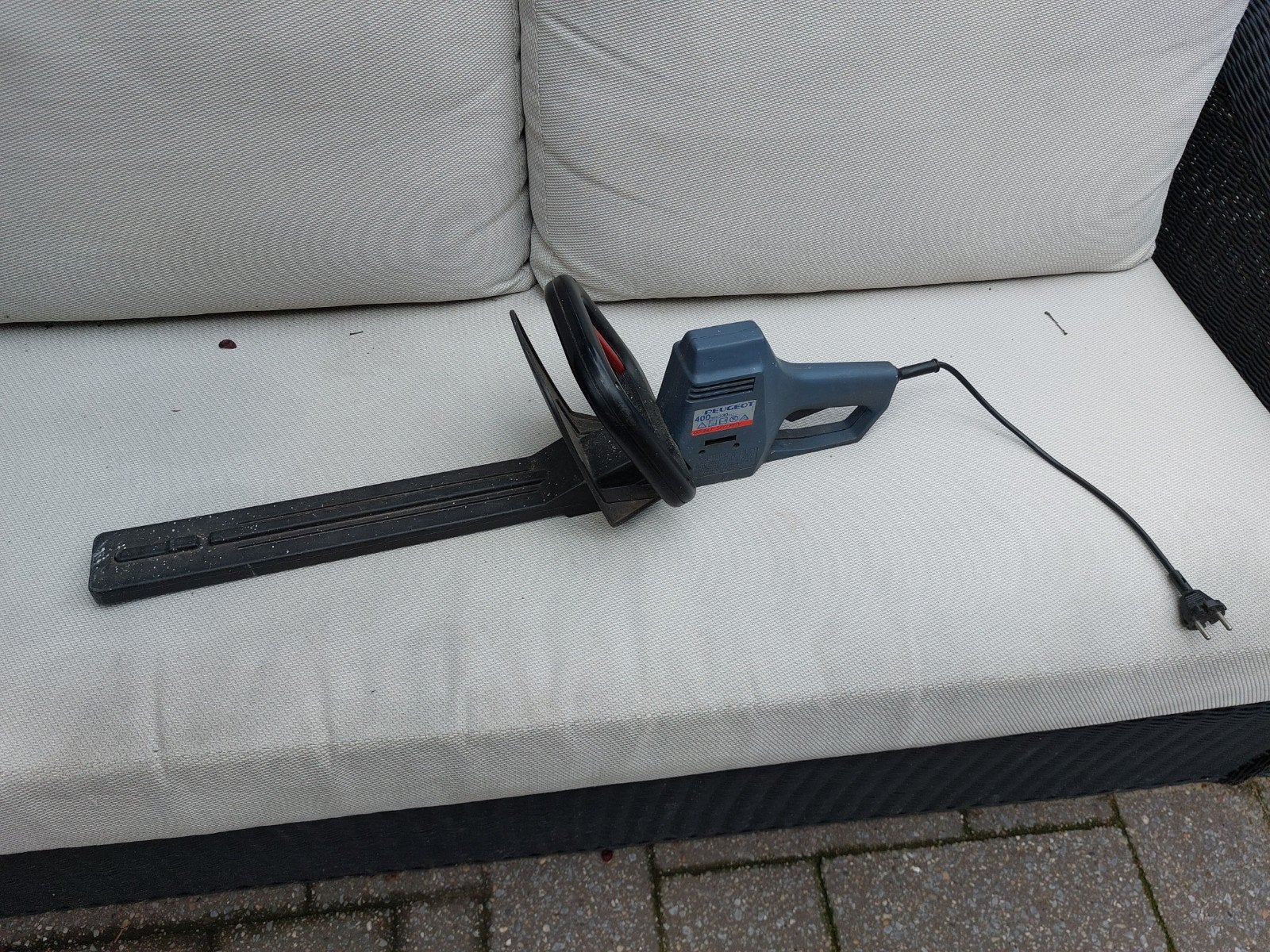 Peugeot elektrische heggenschaar, Tuin en Terras, Heggenscharen, Ophalen, Gebruikt, Elektrisch, Peugeot