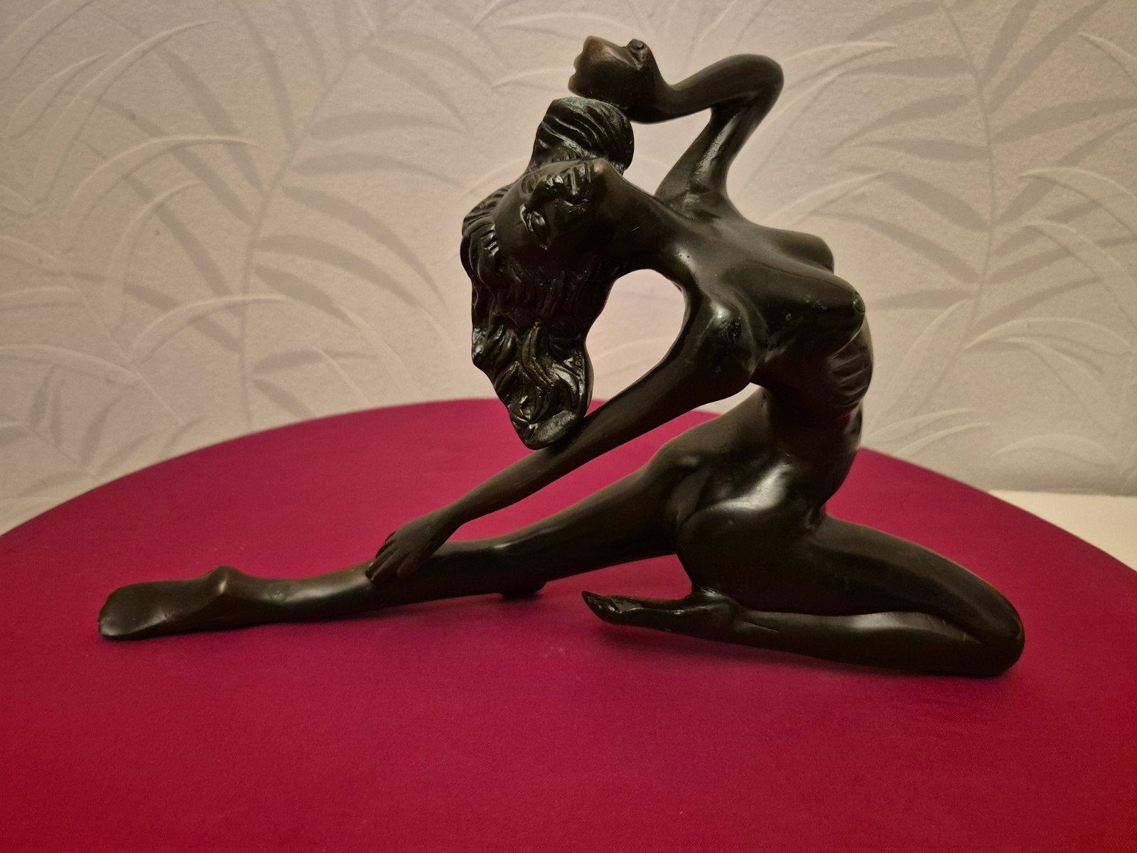 Bronzen beeld van een sierlijke danseres, Ophalen of Verzenden