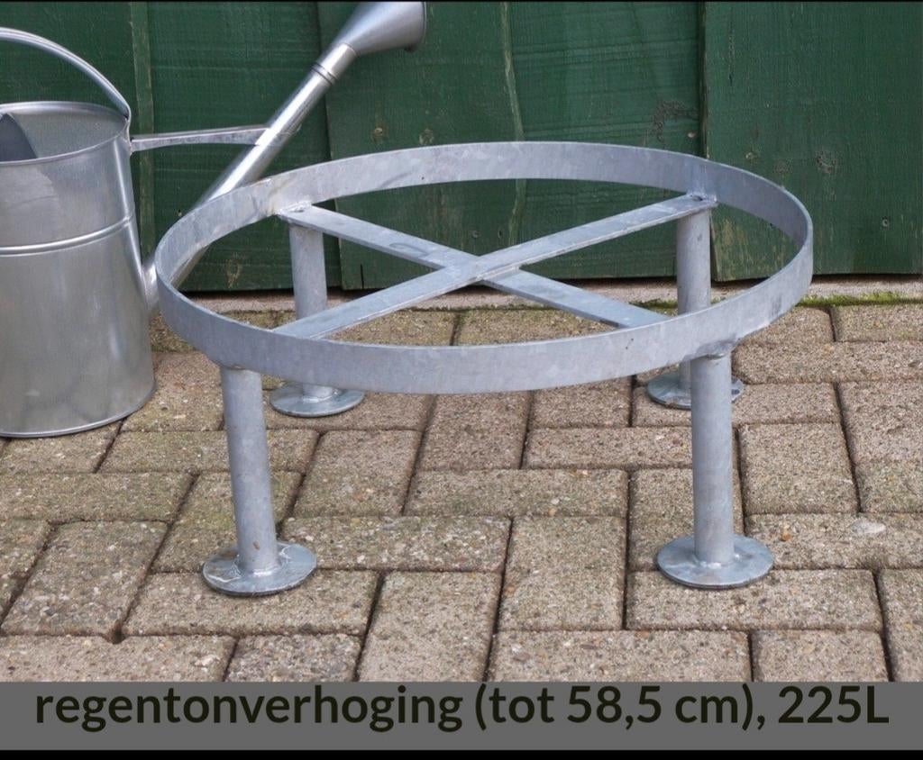 Regenton onderzetter metalen en bankirai hout!, Tuin en Terras, Regentonnen, 150 liter of meer, Ophalen, Nieuw, Hout