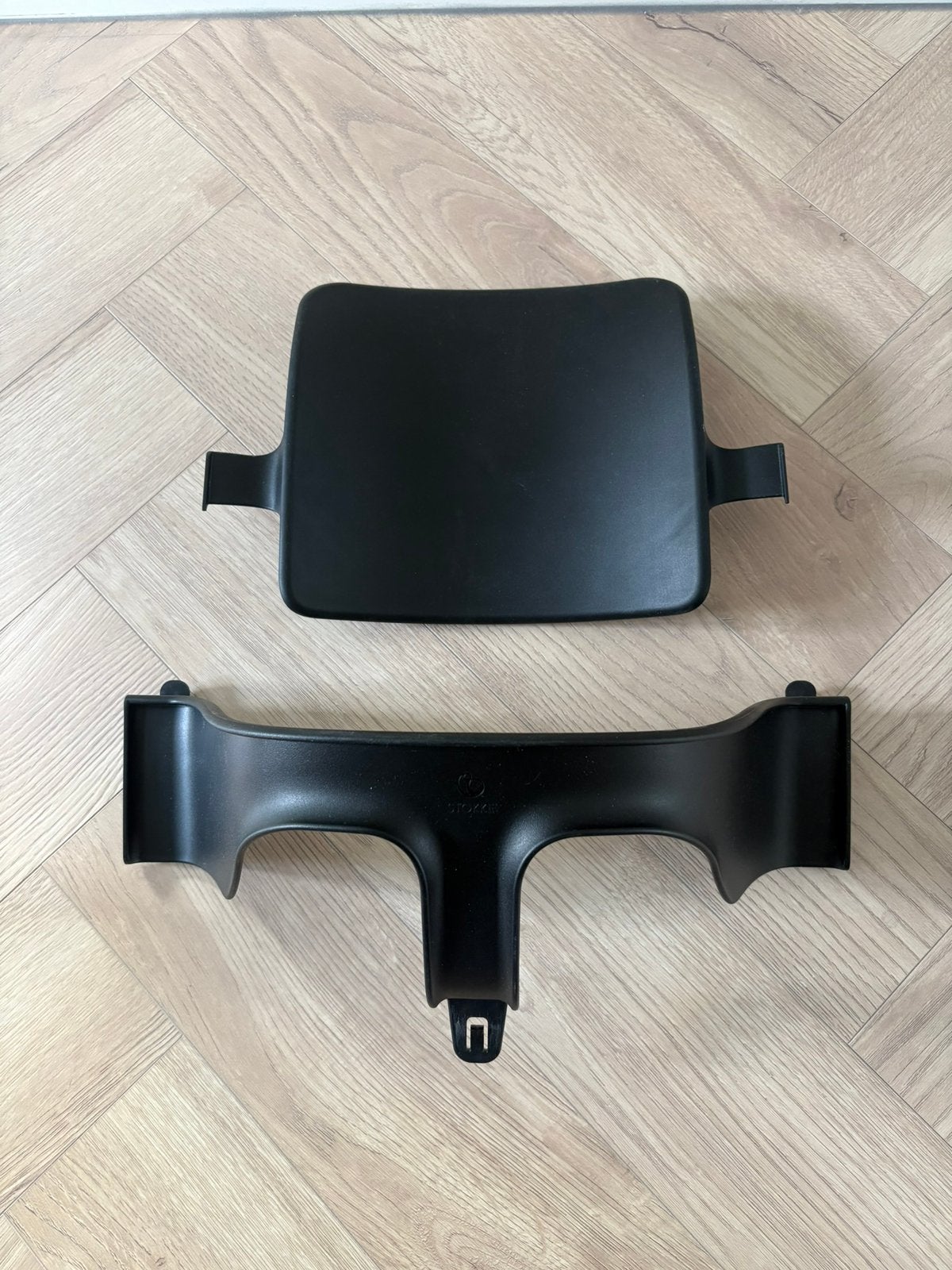 100% origineel! Stokke Tripp Trapp Babyset Zwart Black, Ophalen of Verzenden, Zo goed als nieuw, Meegroeistoel, Aanschuifbaar