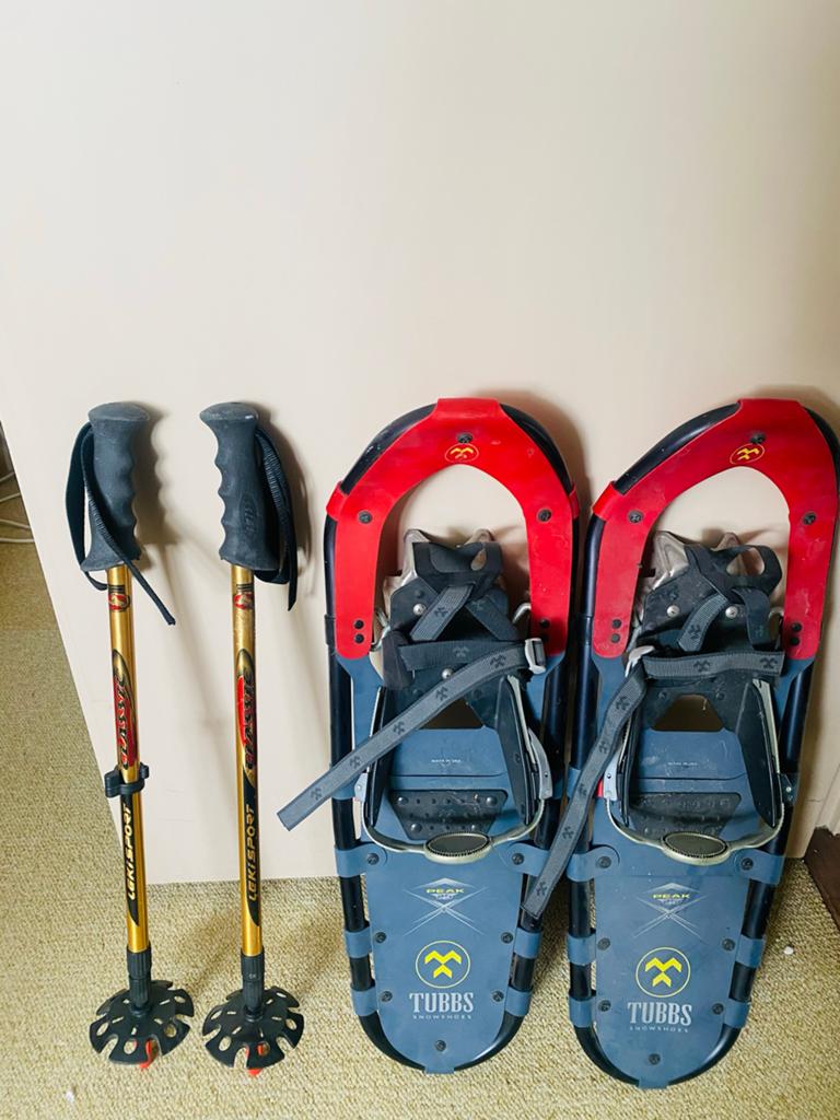 Tubbs sneeuwschoenen met Leki Sport wandelstokken, Overige merken, Gebruikt, Overige typen, Ophalen of Verzenden