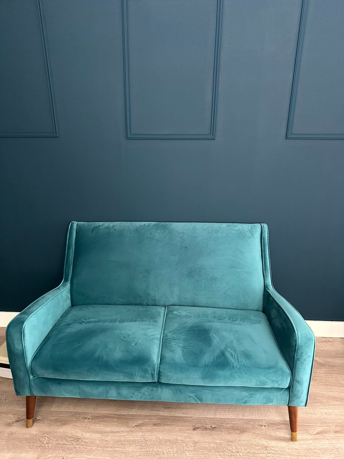Velvet bankje, Ophalen, Tweepersoons, 75 tot 100 cm, Zo goed als nieuw