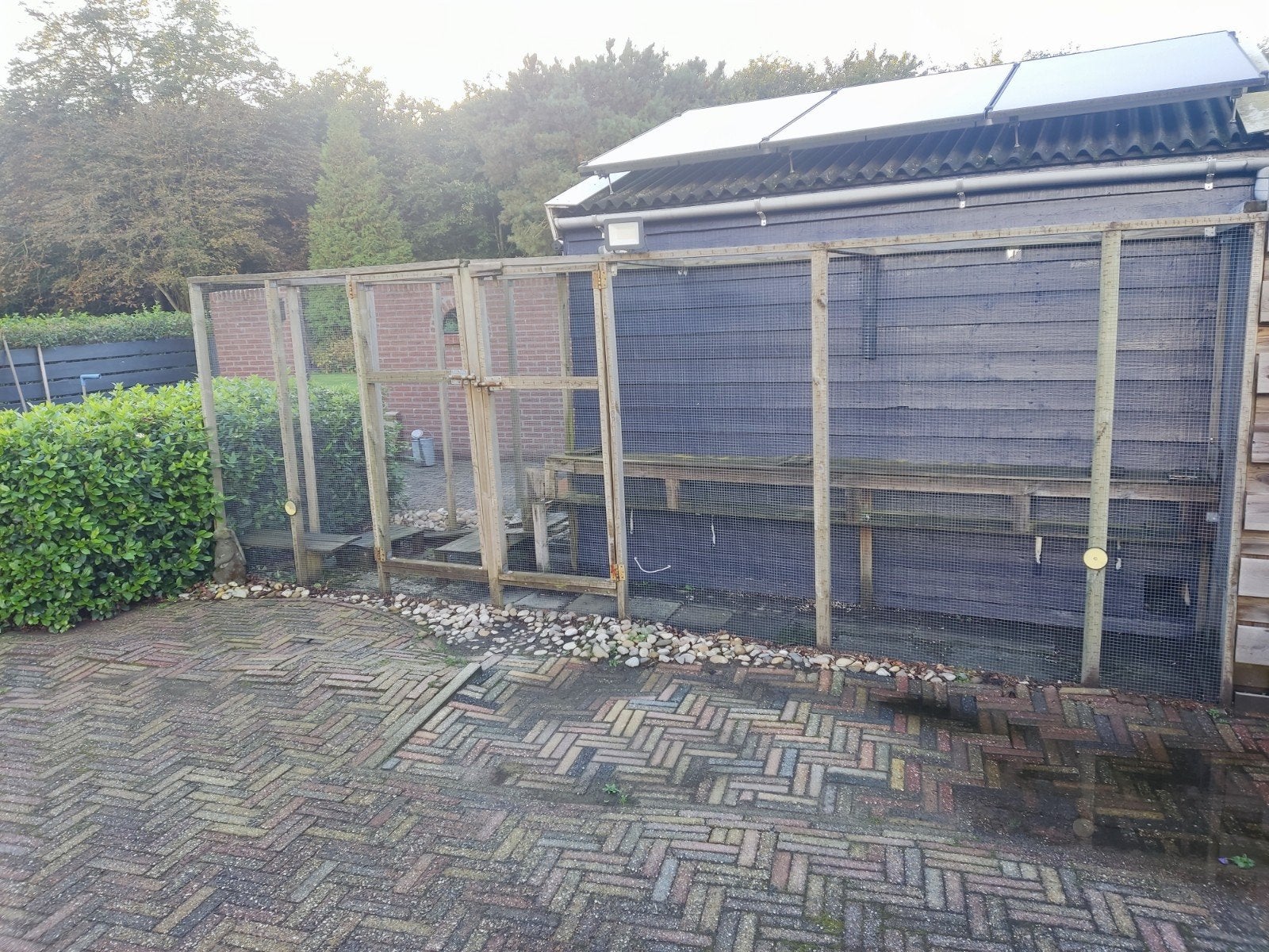 konijnenren groot L vormig, Ophalen, 110 cm of meer, Zo goed als nieuw, 90 cm of meer