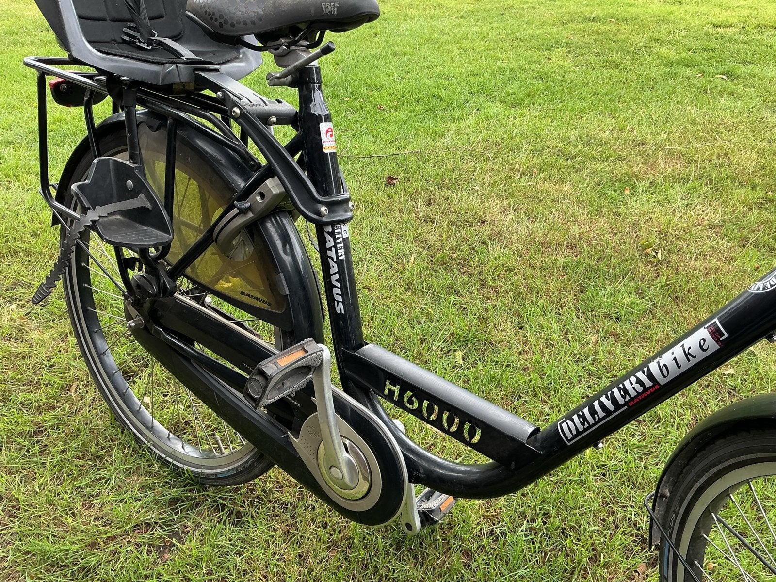 Batavus Delivery Bike H6000 - Zwart, Gebruikt, Ophalen, Batavus, 56 cm of meer, Trommelrem