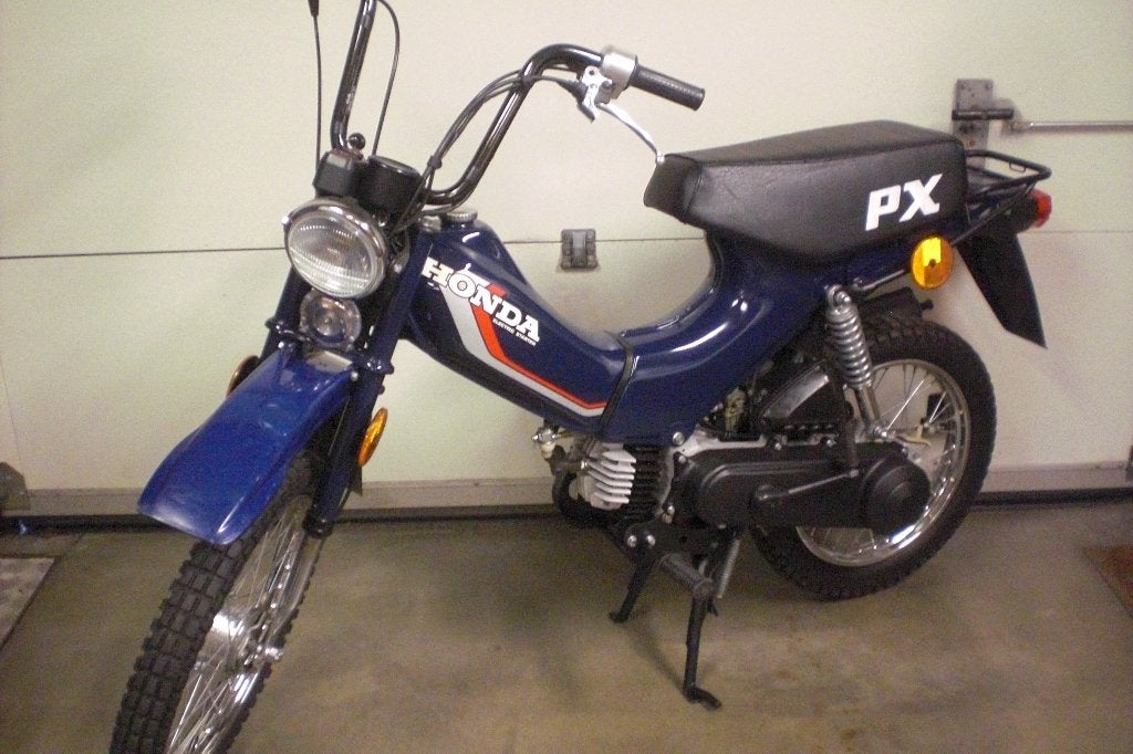 Honda PX 50 blauw AB05 12V CDI electric start, Ophalen, Zo goed als nieuw, Blok, Honda