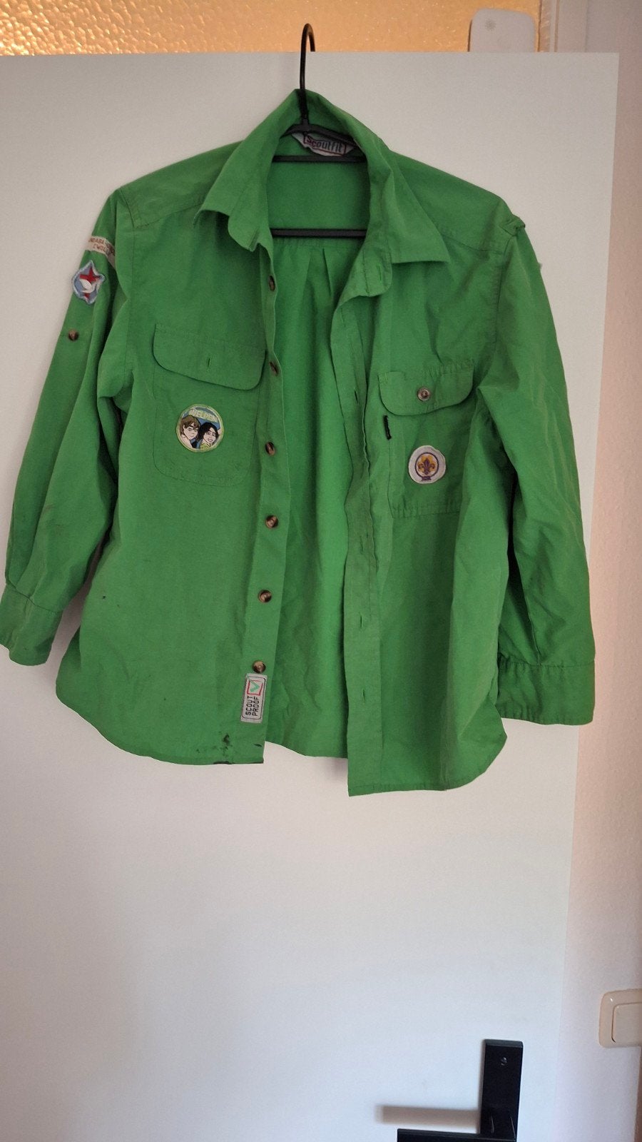 Scoutfit Scout Blouse Maat 140 - Groen, Verzamelen, Ophalen of Verzenden