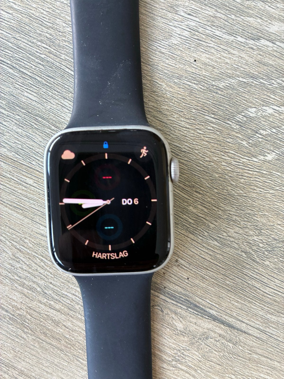 Apple Watch 44mm GPS + Cellular, 88% batterijconditie, Ophalen, Zwart, IOS, Waterdicht