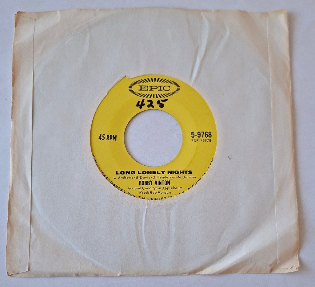 Bobby Vinton - Long lonely nights, Ophalen of Verzenden, Gebruikt, Pop, Overige typen