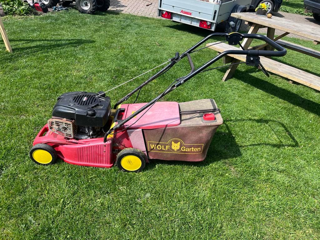 Wolf Garten Benzine Grasmaaier - Goed Onderhouden, Ophalen, Cirkelmaaier, Zo goed als nieuw, 40 t/m 49 cm