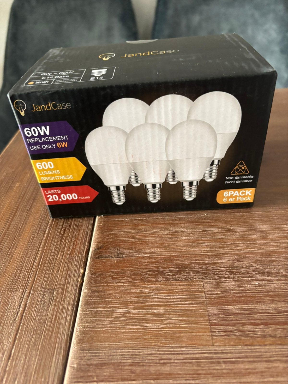 JandCase Ledlampen E14 - 6 stuks nieuw in doos, Led-lamp, E14 (klein), Zo goed als nieuw, Ophalen