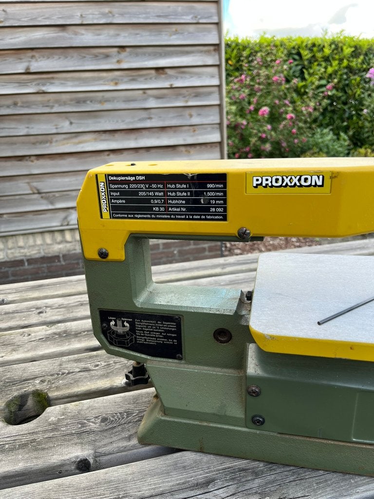 Proxxon DSH 28092 figuurzaag / decoupeerzaag – 2 snelheden, Ophalen, Gebruikt, 30 tot 70 mm, Figuurzaag