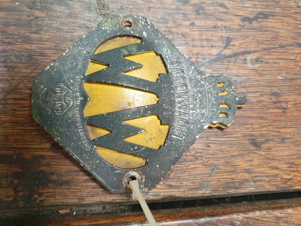 Vintage Wegenwacht ANWB embleem, Ophalen of Verzenden