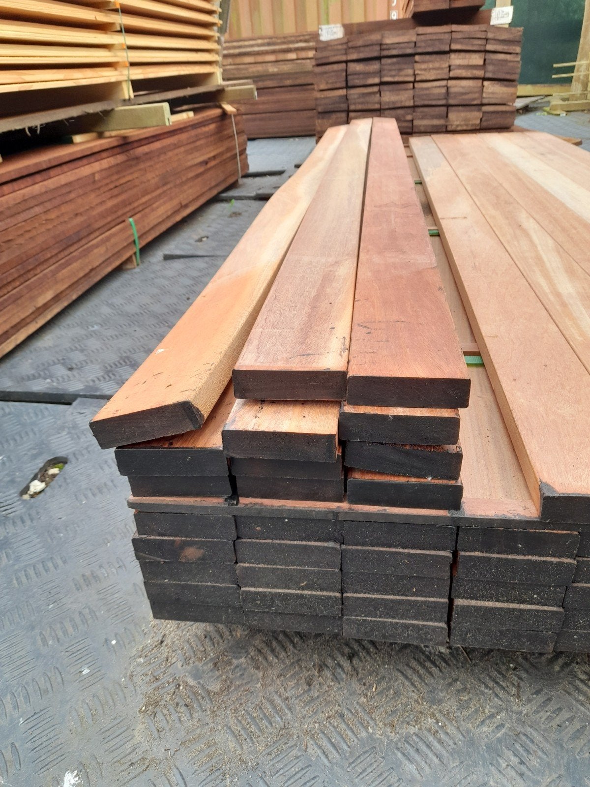 Hardhouten vlonderplanken, B-keus vlonderplank, hardhout, Tuin en Terras, Terrasdelen en Vlonders, Ophalen, Nieuw, Hout