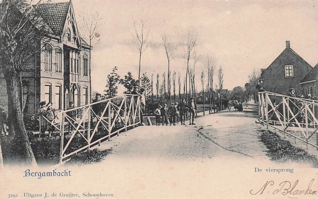 703-325-049 Bergambacht De Viersprong Uitgave J De Gruijter, Verzamelen, Verzenden, Voor 1920, Zuid-Holland